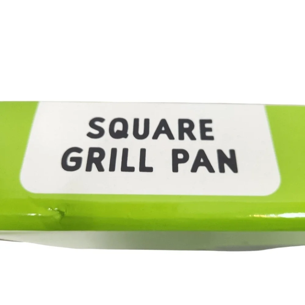 Modern Oasis Square Grill Pan Cast‎ Iron Black Double Handle 18x12 New Kitchen